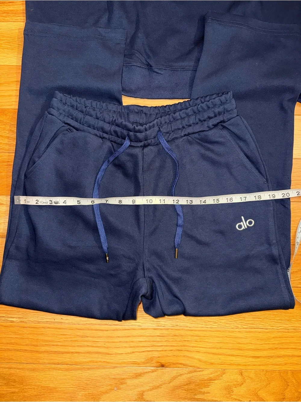 Size L Alo Navy Athletic Drawstring Pants
